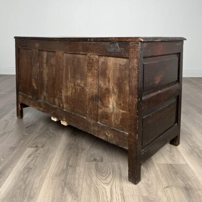 Antique 18th Century Coffer / Mule Chest In Oak - Image 8