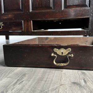 Antique 18th Century Coffer / Mule Chest In Oak