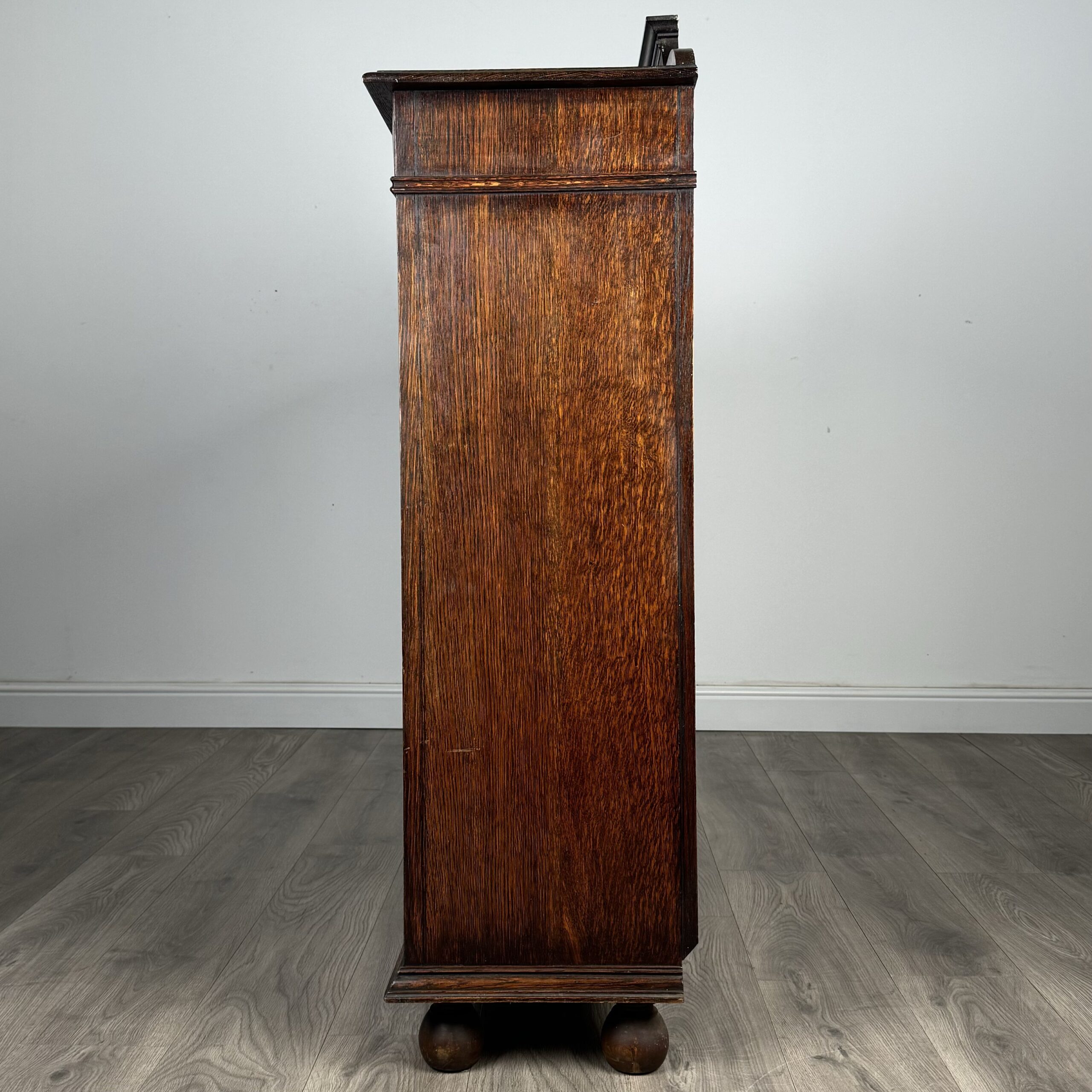 Antique 20th Century Display Cabinet In Oak