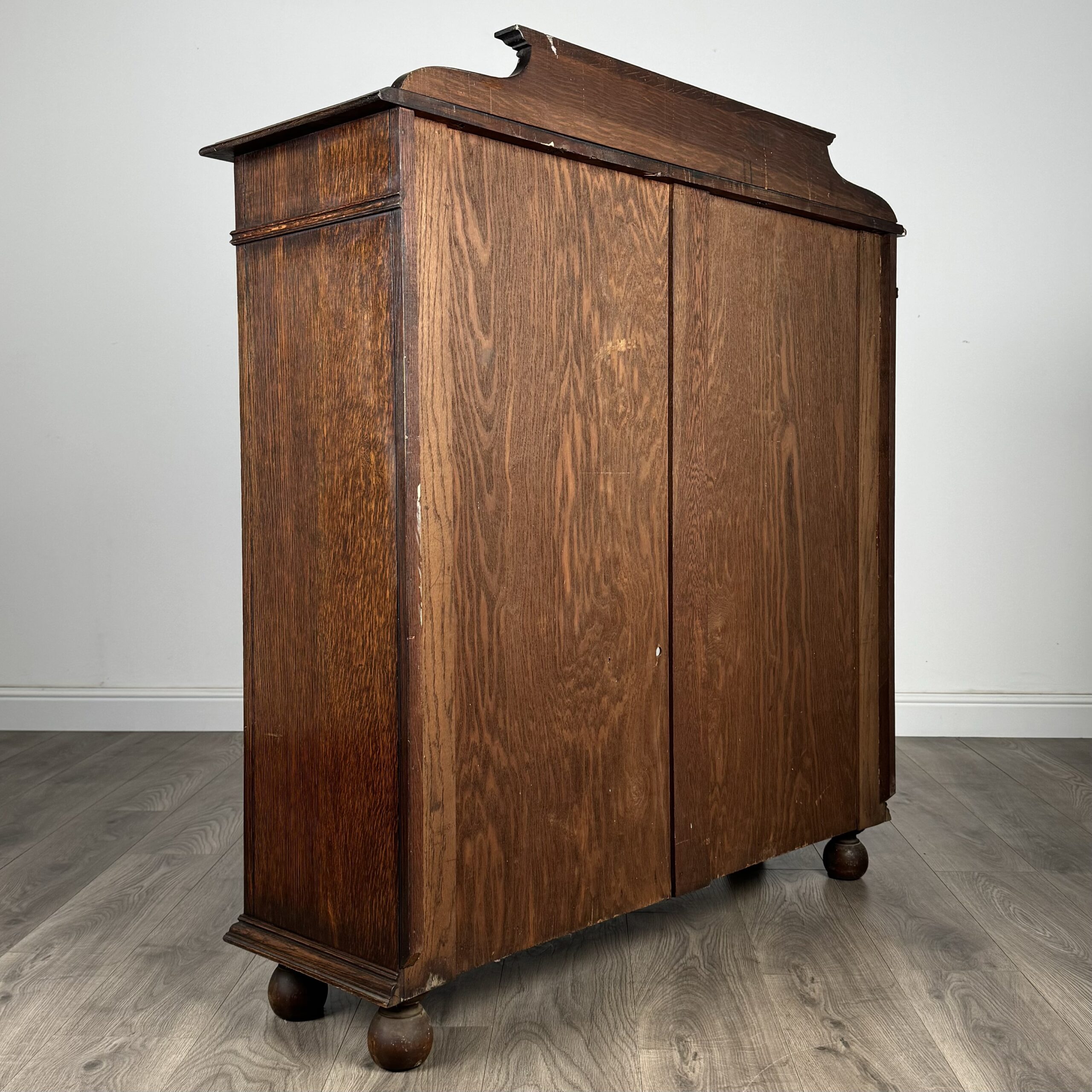Antique 20th Century Display Cabinet In Oak