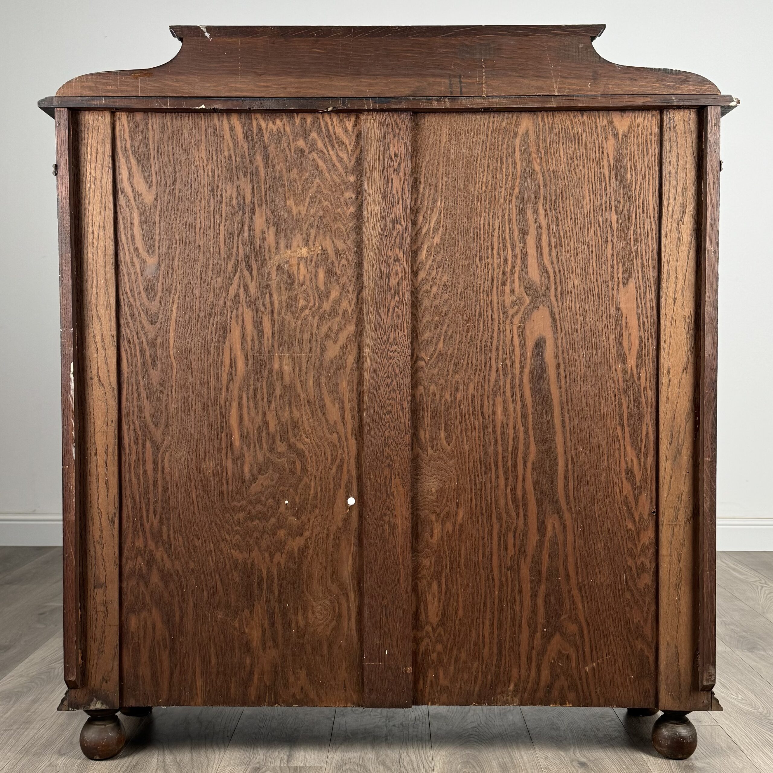 Antique 20th Century Display Cabinet In Oak