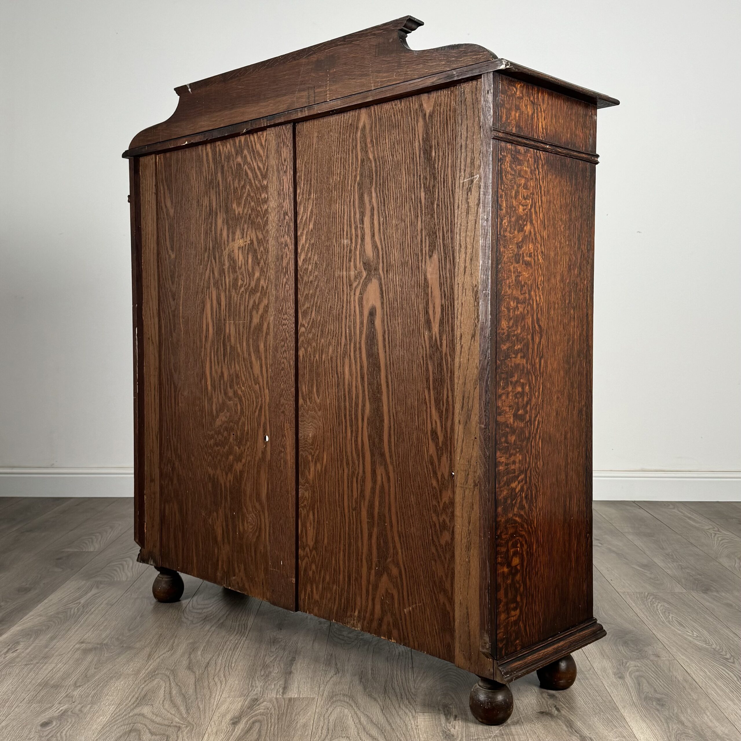 Antique 20th Century Display Cabinet In Oak