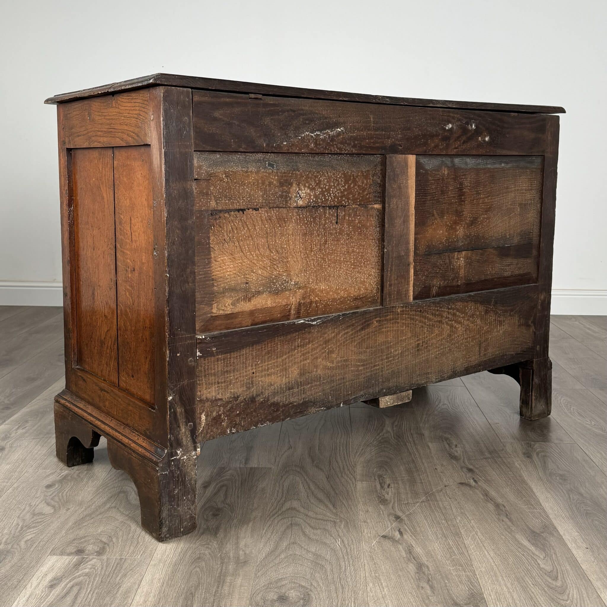 Antique 18th Century Mule Chest / Coffer In Oak