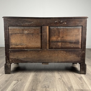 Antique 18th Century Mule Chest / Coffer In Oak