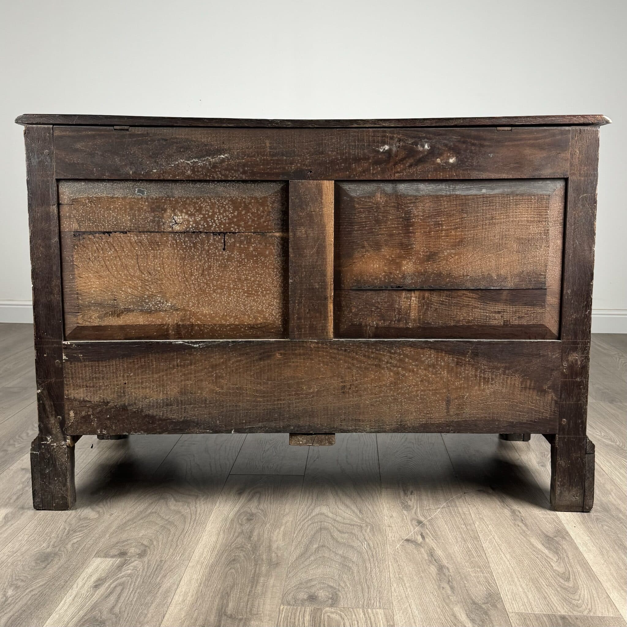 Antique 18th Century Mule Chest / Coffer In Oak