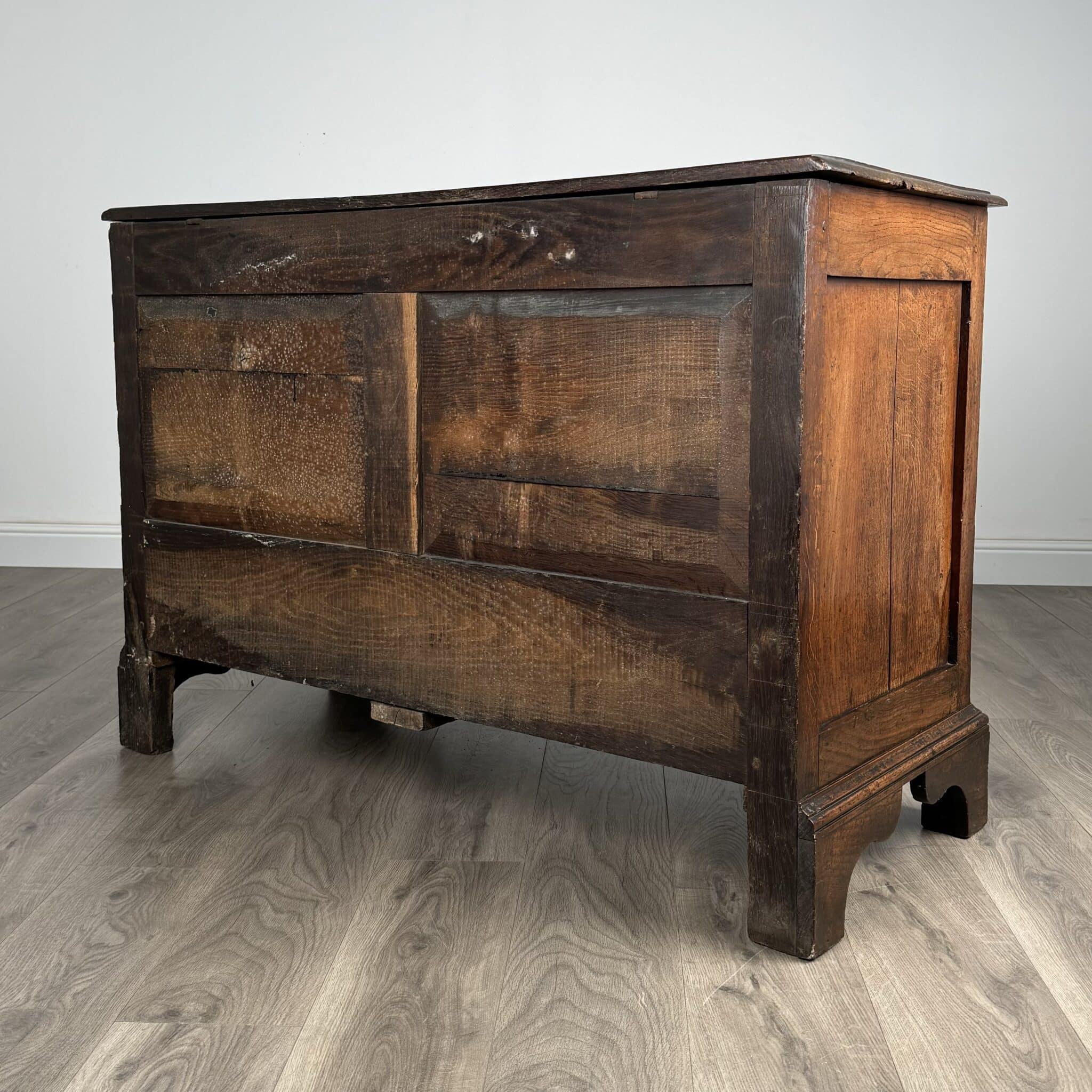 Antique 18th Century Mule Chest / Coffer In Oak