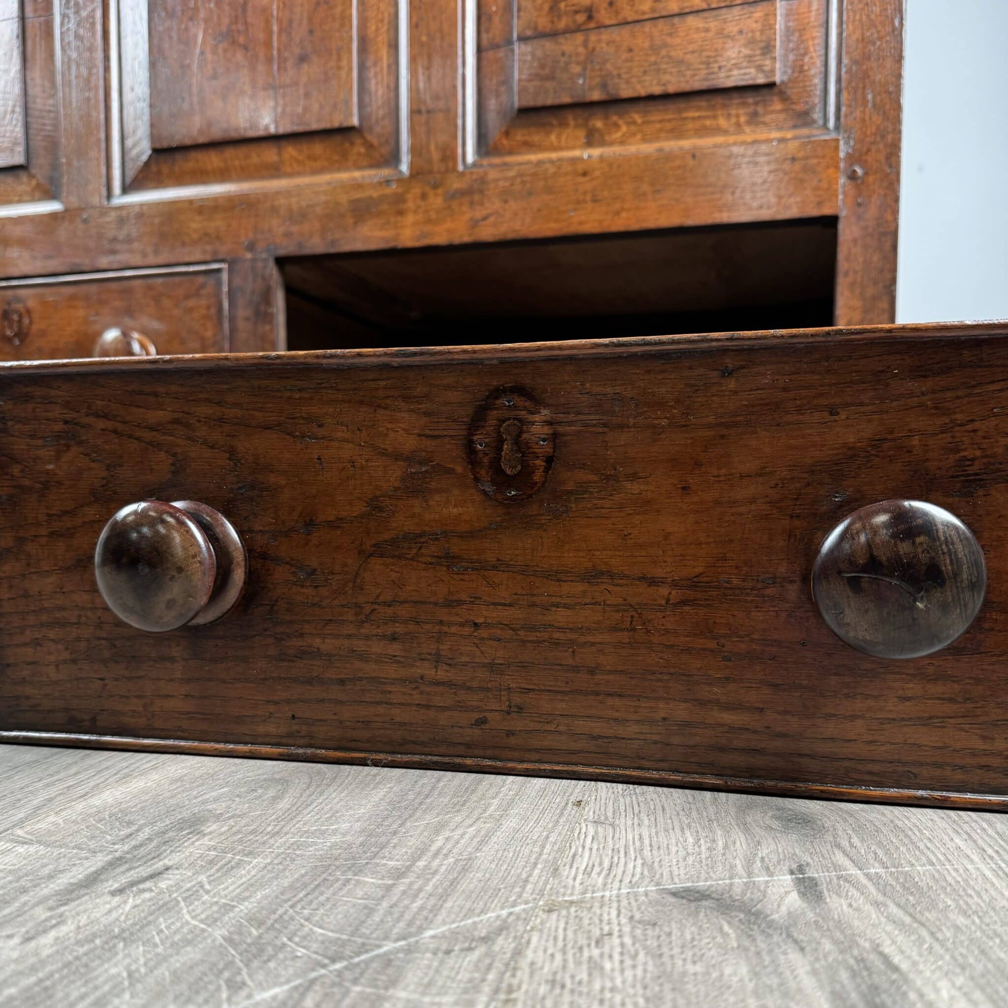 Antique 18th Century Mule Chest / Coffer In Oak