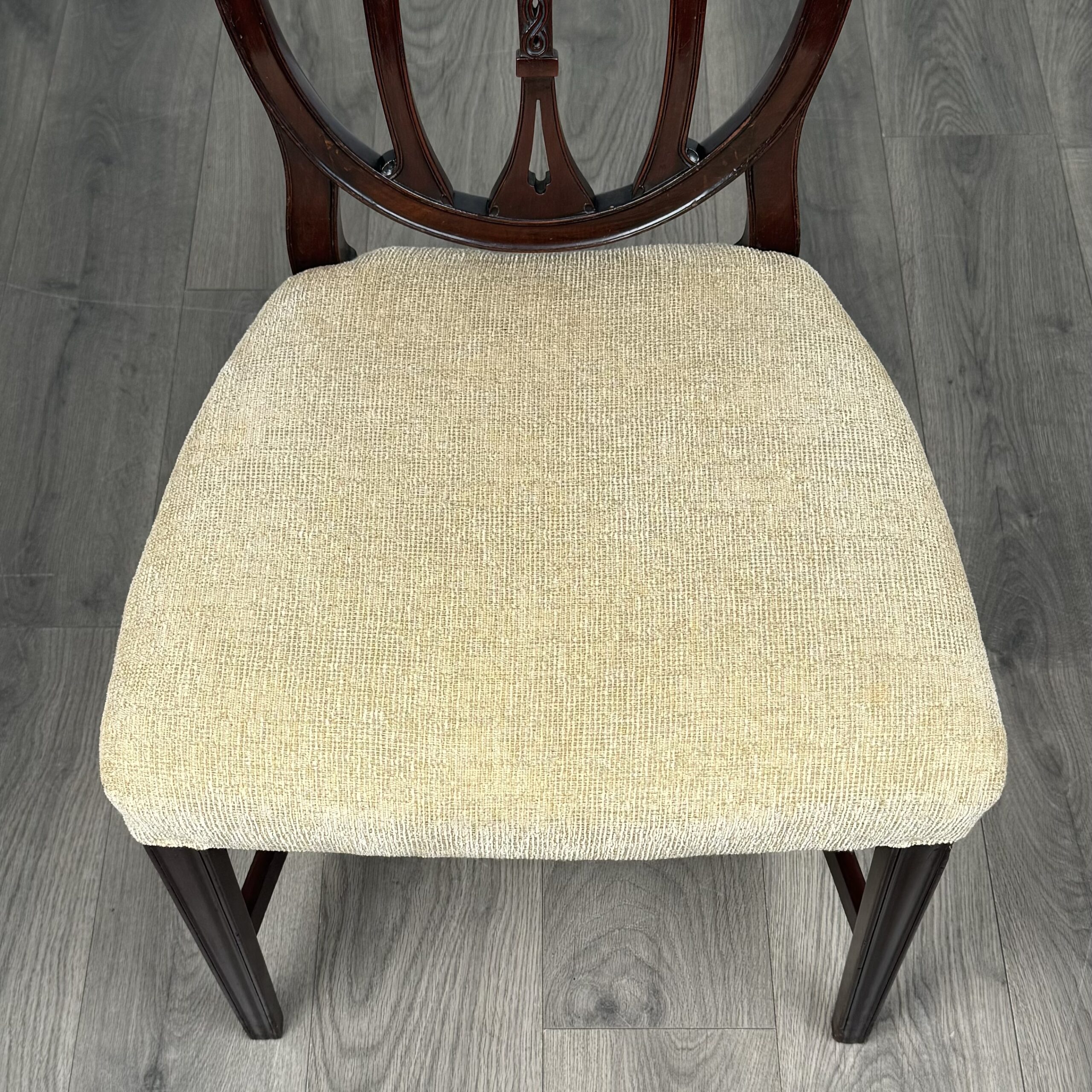 Antique 18th Century Set Of 8 Hepplewhite Style Dining Chairs