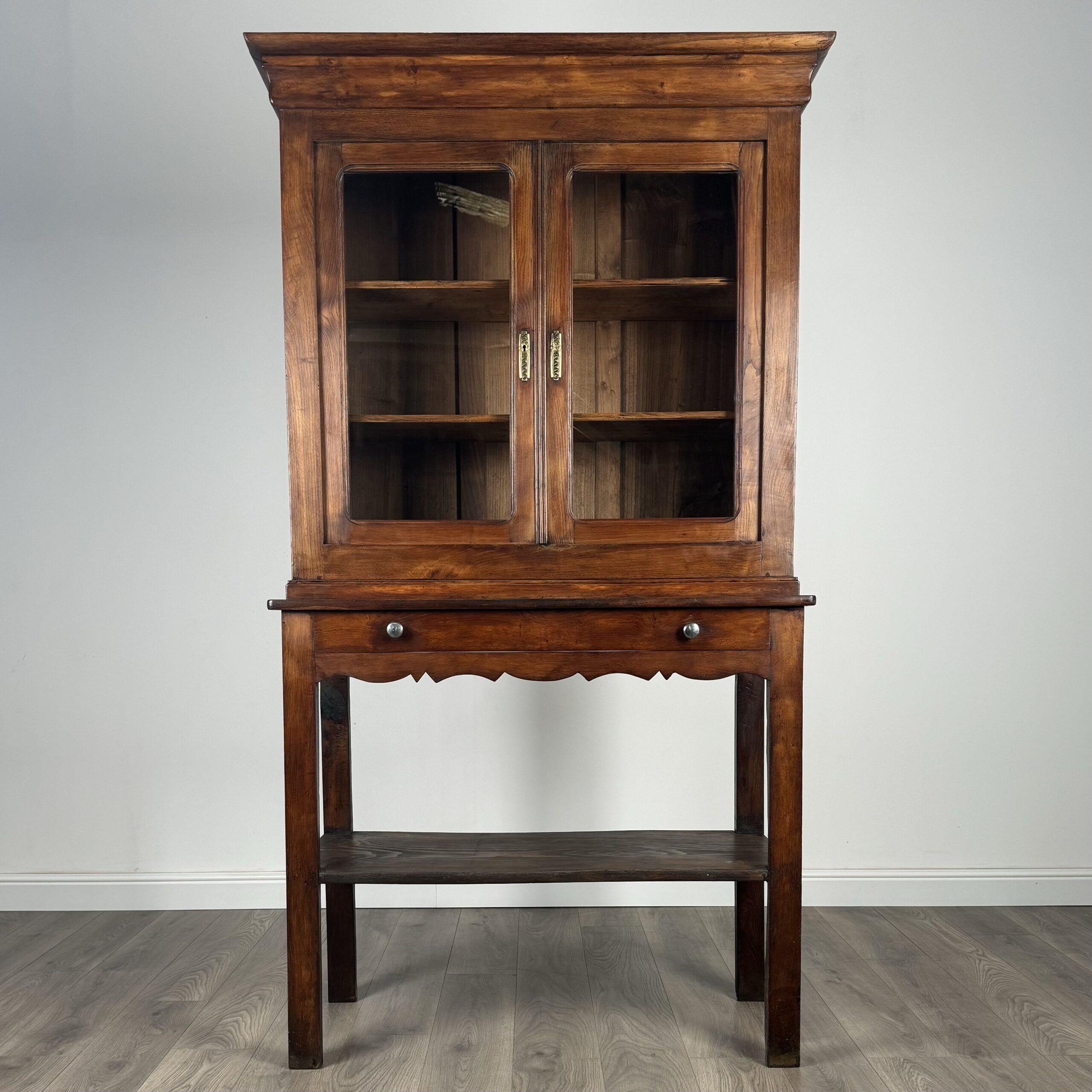 Antique 19th Century Country House Cabinet In Oak