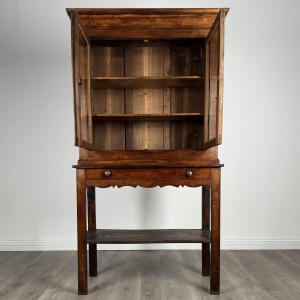 Antique 19th Century Country House Cabinet In Oak