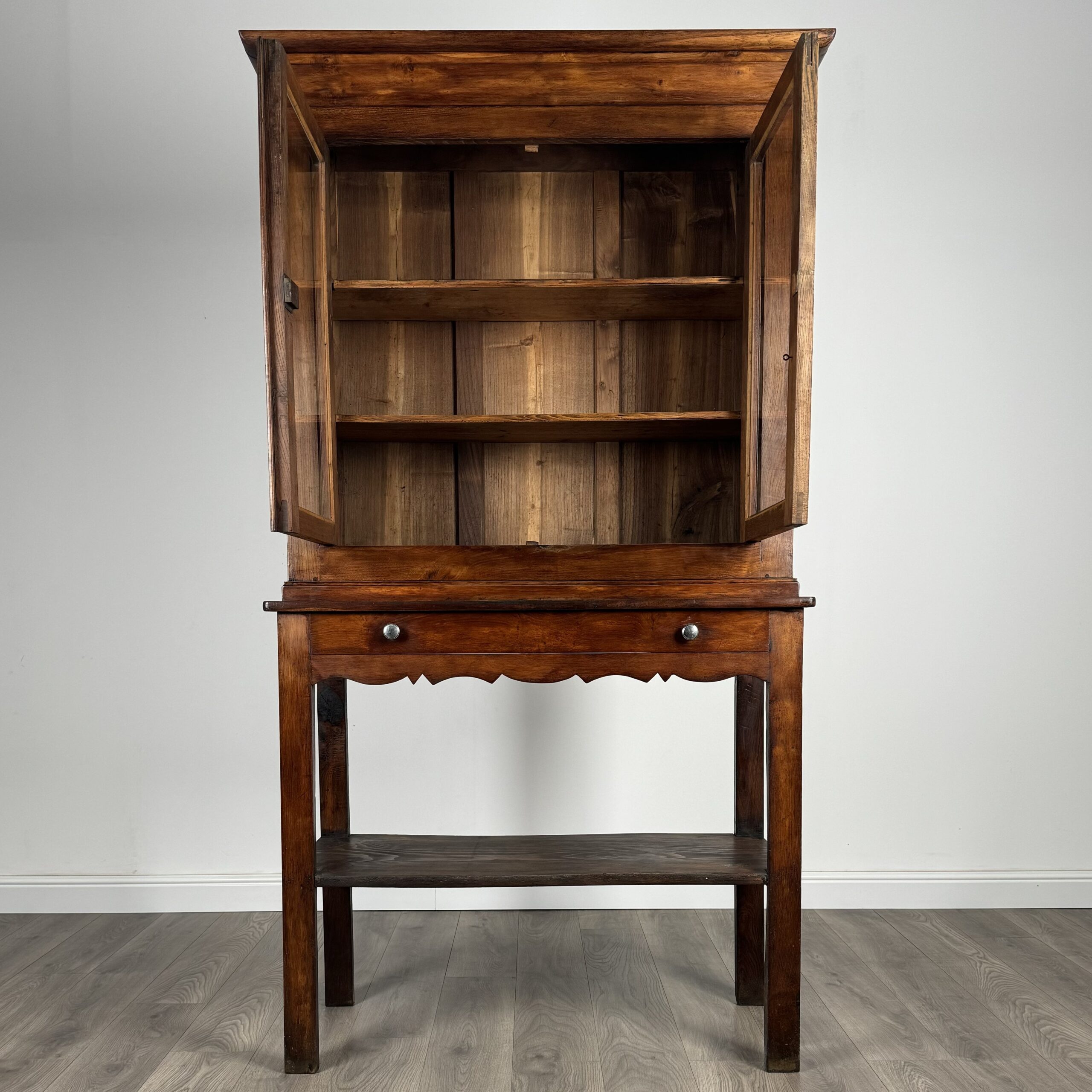 Antique 19th Century Country House Cabinet In Oak