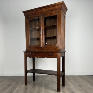 Antique 19th Century Country House Cabinet In Oak