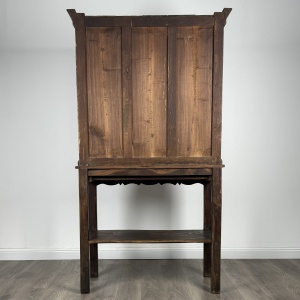 Antique 19th Century Country House Cabinet In Oak