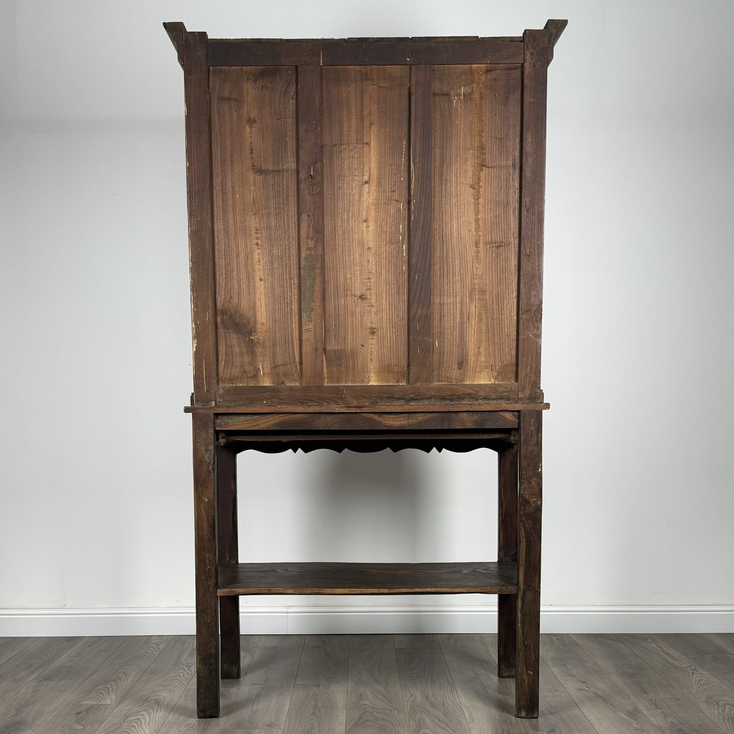 Antique 19th Century Country House Cabinet In Oak