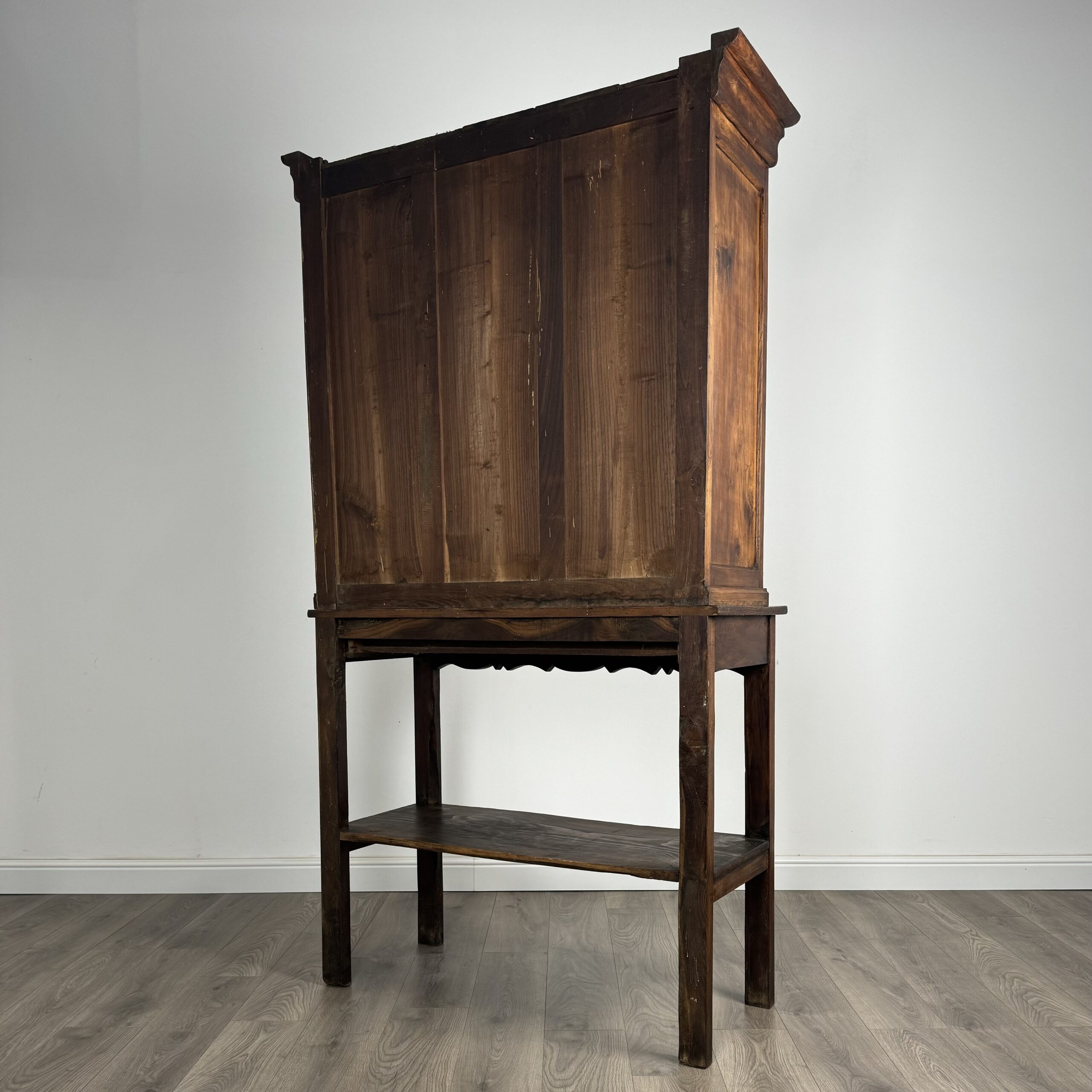 Antique 19th Century Country House Cabinet In Oak