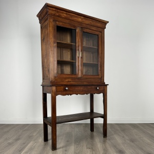 Antique 19th Century Country House Cabinet In Oak