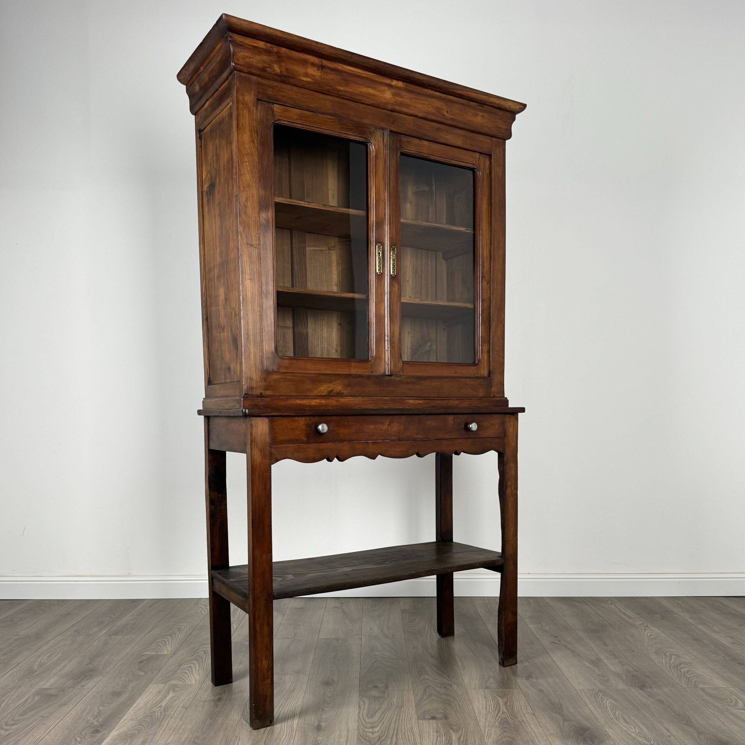 Antique 19th Century Country House Cabinet In Oak