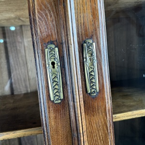 Antique 19th Century Country House Cabinet In Oak