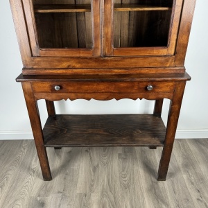 Antique 19th Century Country House Cabinet In Oak