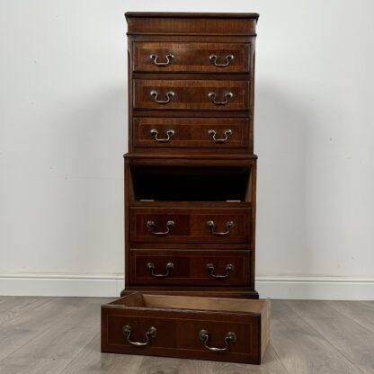 Antique 20th Century Small Chest On Chest In Mahogany - Image 10