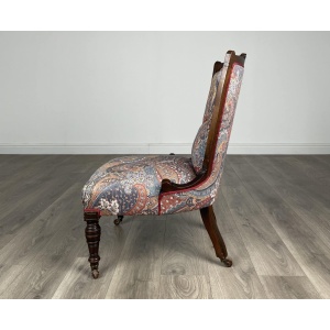 Antique 20th Century Nursing Chair / Armchair In Mahogany