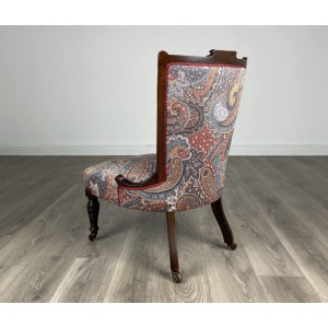 Antique 20th Century Nursing Chair / Armchair In Mahogany