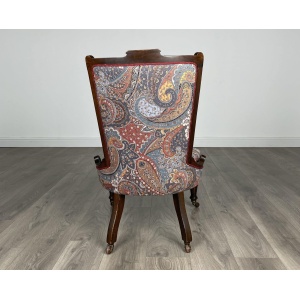Antique 20th Century Nursing Chair / Armchair In Mahogany