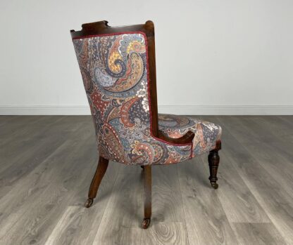 Antique 20th Century Nursing Chair / Armchair In Mahogany - Image 5
