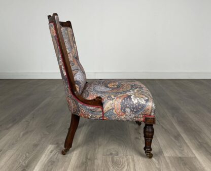 Antique 20th Century Nursing Chair / Armchair In Mahogany - Image 6