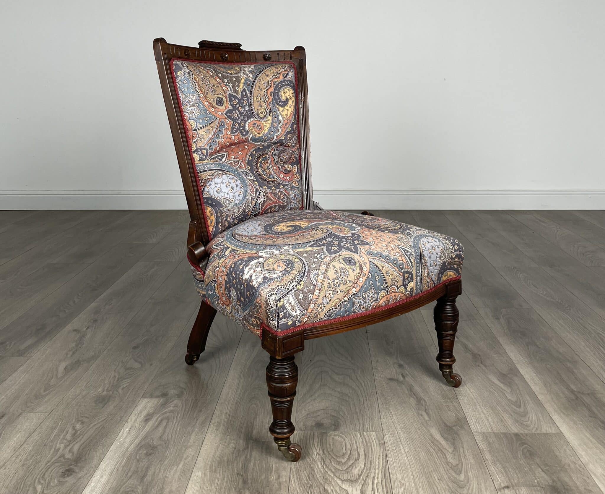 Antique 20th Century Nursing Chair / Armchair In Mahogany