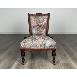 Antique 20th Century Nursing Chair / Armchair In Mahogany
