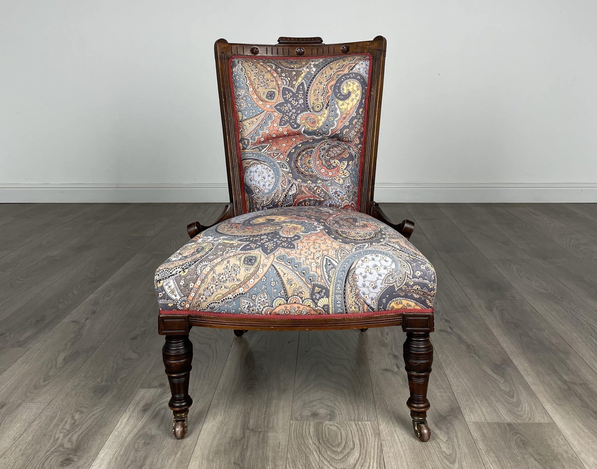 Antique 20th Century Nursing Chair / Armchair In Mahogany