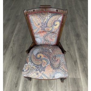 Antique 20th Century Nursing Chair / Armchair In Mahogany