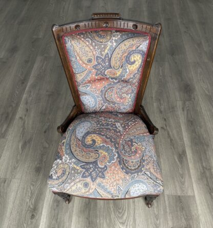 Antique 20th Century Nursing Chair / Armchair In Mahogany - Image 9
