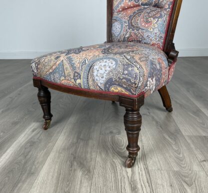 Antique 20th Century Nursing Chair / Armchair In Mahogany - Image 11