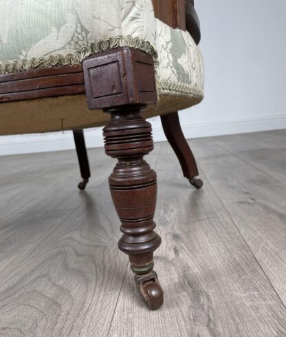 Antique 20th Century Tub Chair / Armchair In Mahogany - Image 10