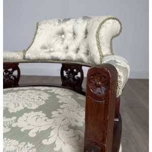 Antique 20th Century Tub Chair / Armchair In Mahogany