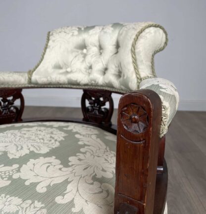 Antique 20th Century Tub Chair / Armchair In Mahogany - Image 8