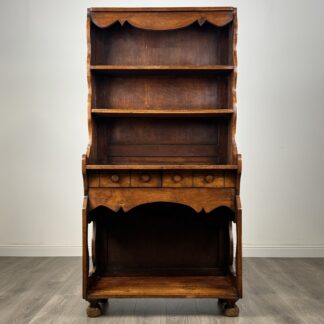 Antique Unusual 19th Century Dresser In Oak
