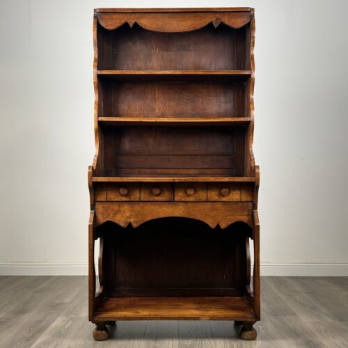 Antique Unusual 19th Century Dresser In Oak