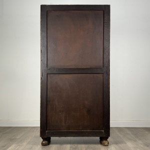 Antique Unusual 19th Century Dresser In Oak