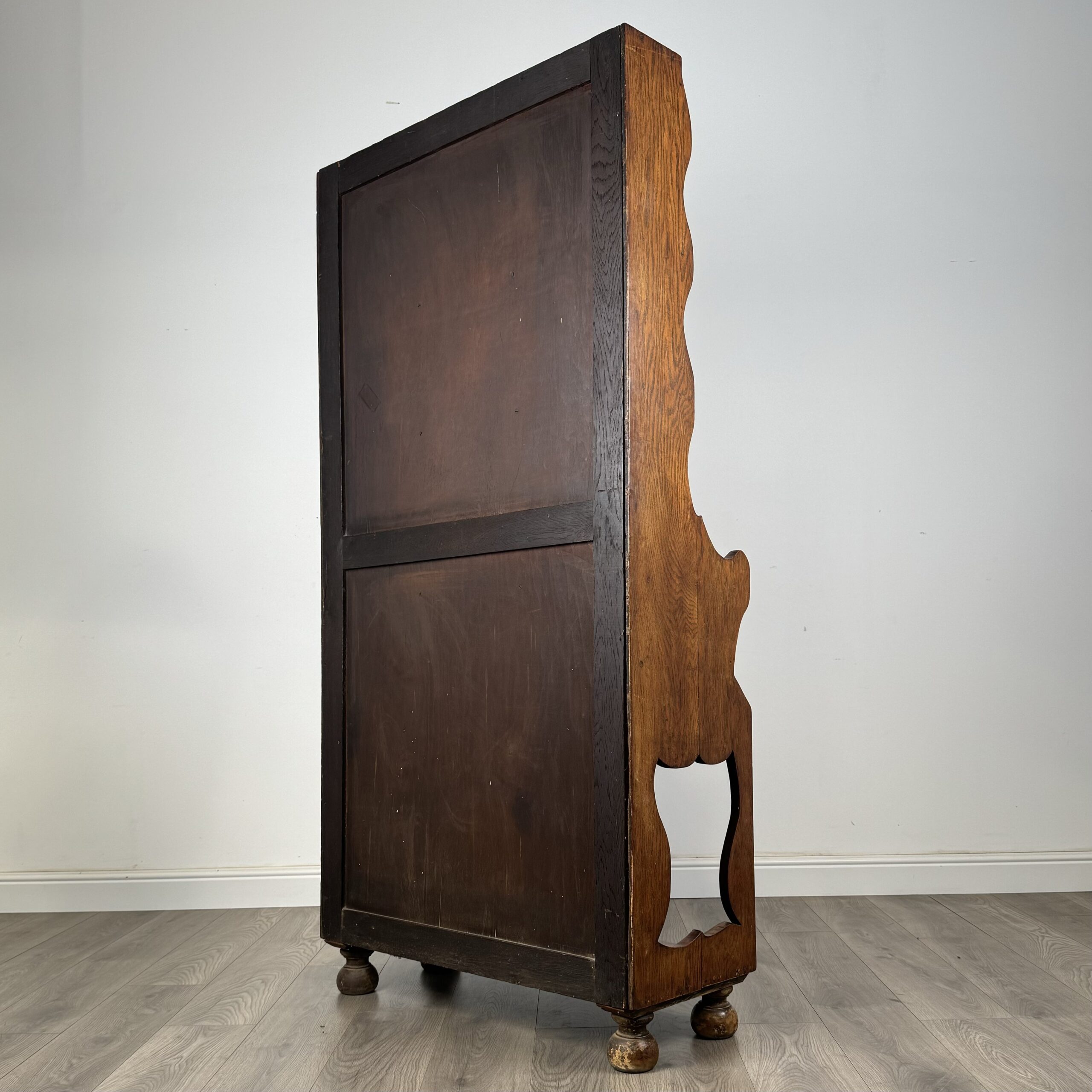 Antique Unusual 19th Century Dresser In Oak