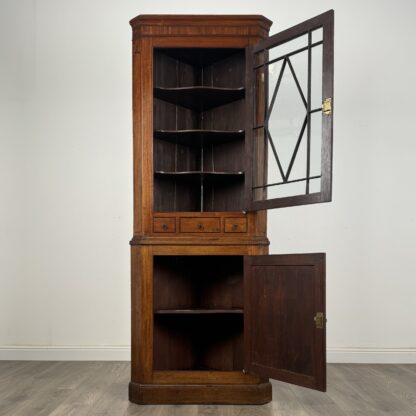 Antique Early 19th Century Corner Cabinet In Mahogany - Image 2