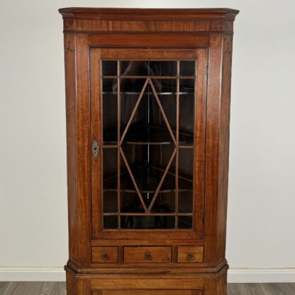 Antique Early 19th Century Corner Cabinet In Mahogany - Image 4