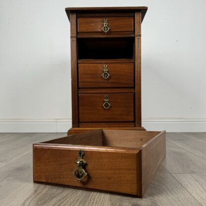 Antique 20th Century Pair Of Bedside Cabinets In Walnut - Image 11