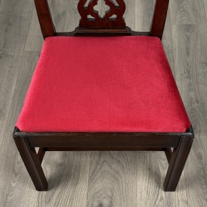 Antique 18th Century Unusual Set Of 8 Irish Dining Chairs