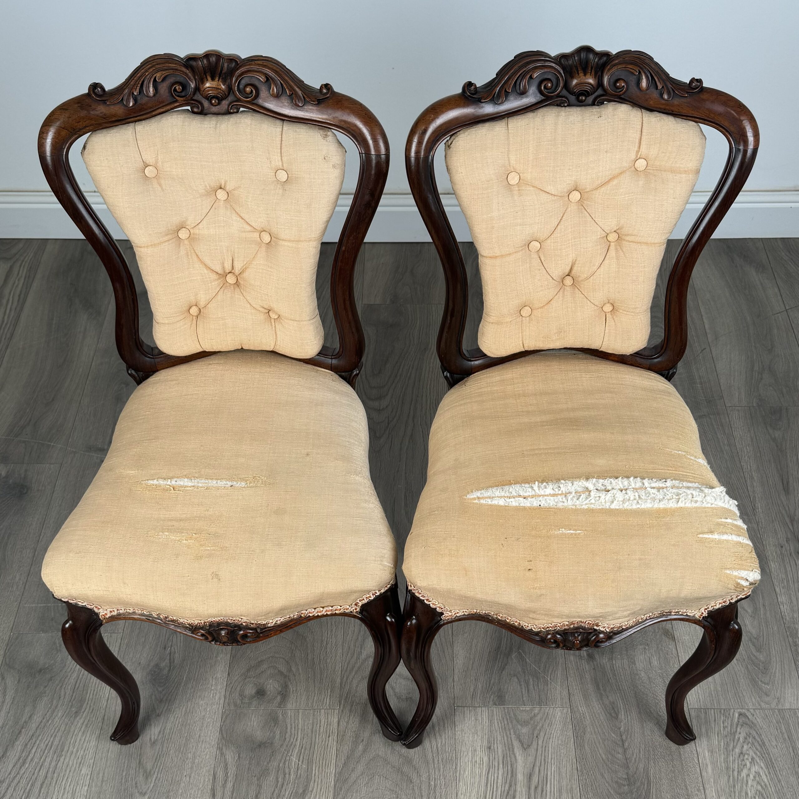 Antique 19th Century Set Of 4 Finest Quality Dining Chairs