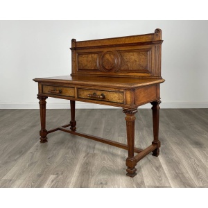 Antique 19th Century Side Table / Console Table In Oak