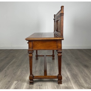Antique 19th Century Side Table / Console Table In Oak