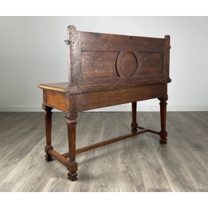 Antique 19th Century Side Table / Console Table In Oak